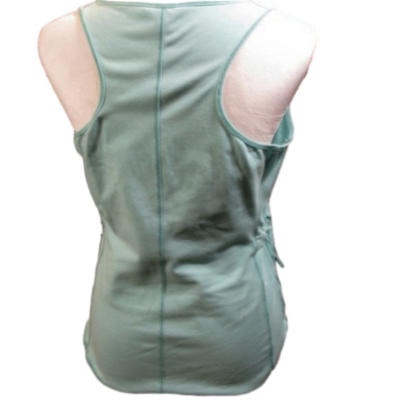 Nautica Sea Foam Green Adjustable Sides Athletic Tank Size Medium - Picture 4 of 5